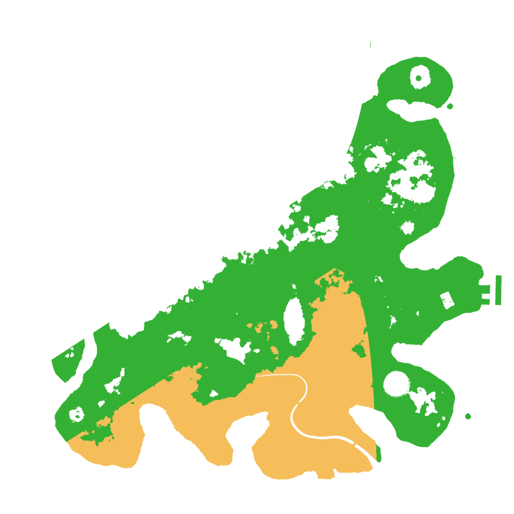 Biome Rust Map: Procedural Map, Size: 3500, Seed: 909602483