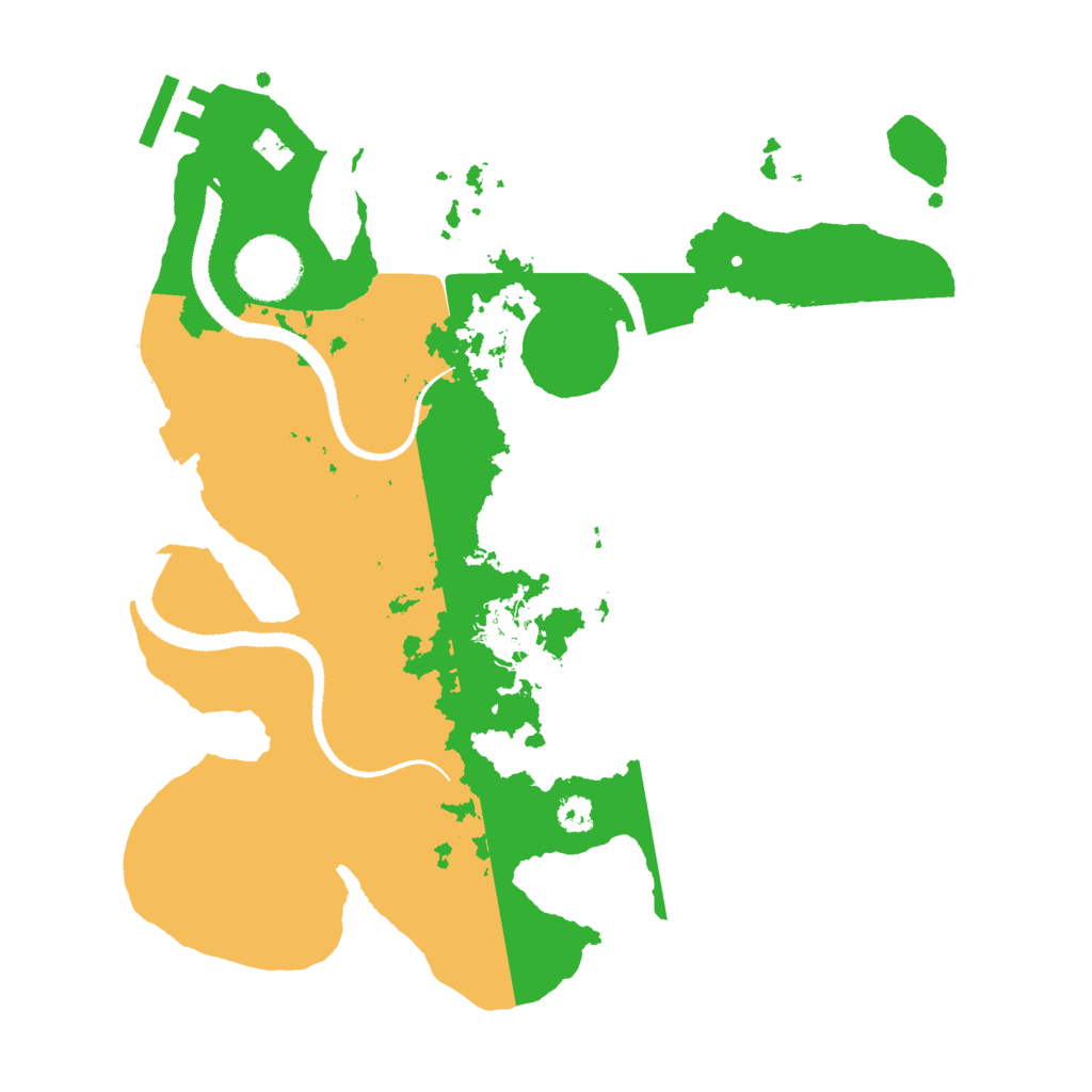 Biome Rust Map: Procedural Map, Size: 3000, Seed: 973436437