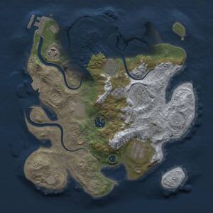 Thumbnail Rust Map: Procedural Map, Size: 3000, Seed: 973436437, 13 Monuments