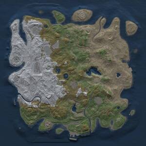 Thumbnail Rust Map: Procedural Map, Size: 4250, Seed: 2143323673, 17 Monuments
