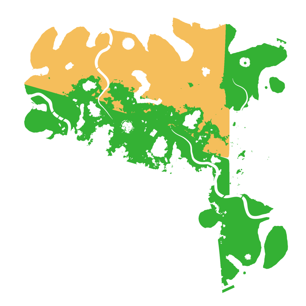 Biome Rust Map: Procedural Map, Size: 4500, Seed: 444861554