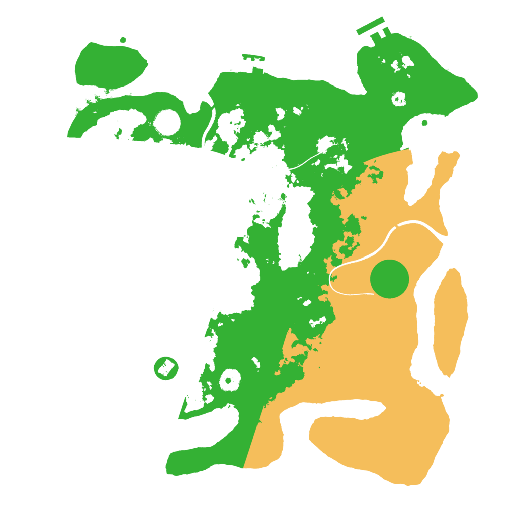 Biome Rust Map: Procedural Map, Size: 3500, Seed: 337533272