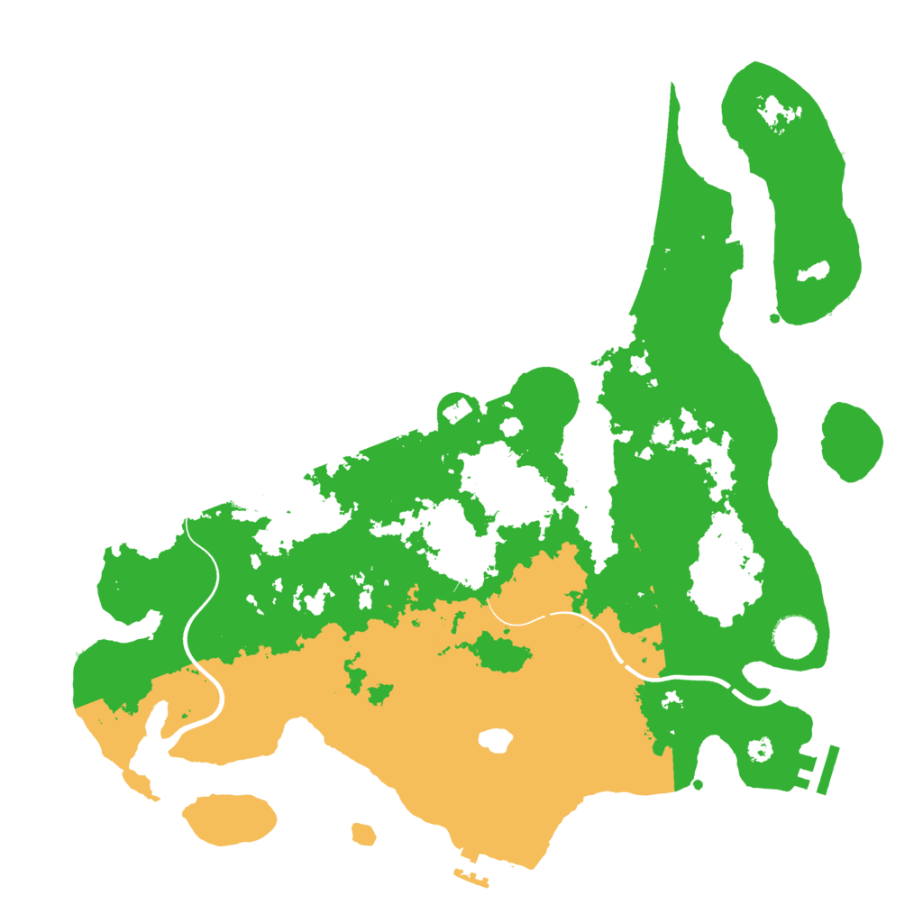 Biome Rust Map: Procedural Map, Size: 3750, Seed: 604234510