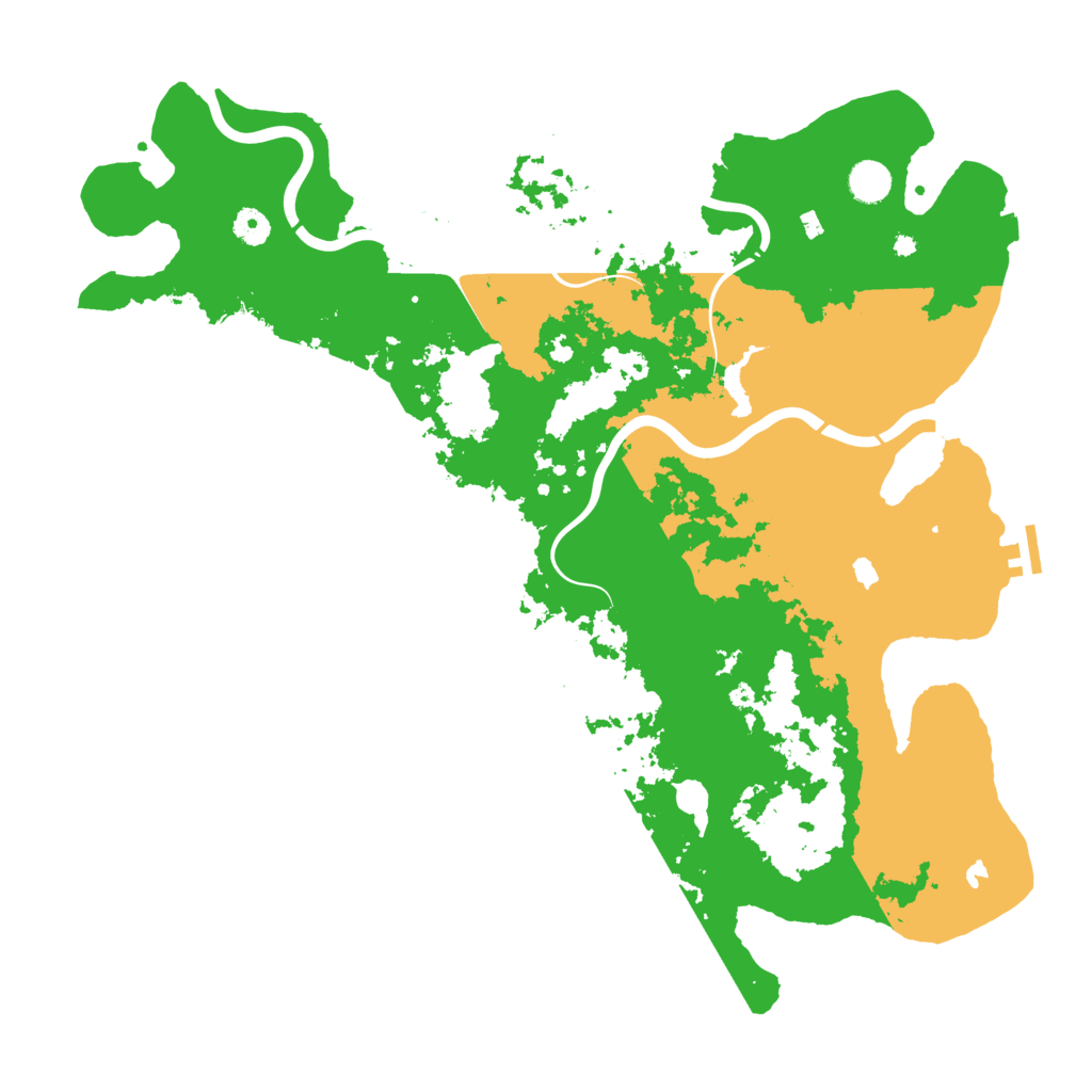 Biome Rust Map: Procedural Map, Size: 4500, Seed: 6032025