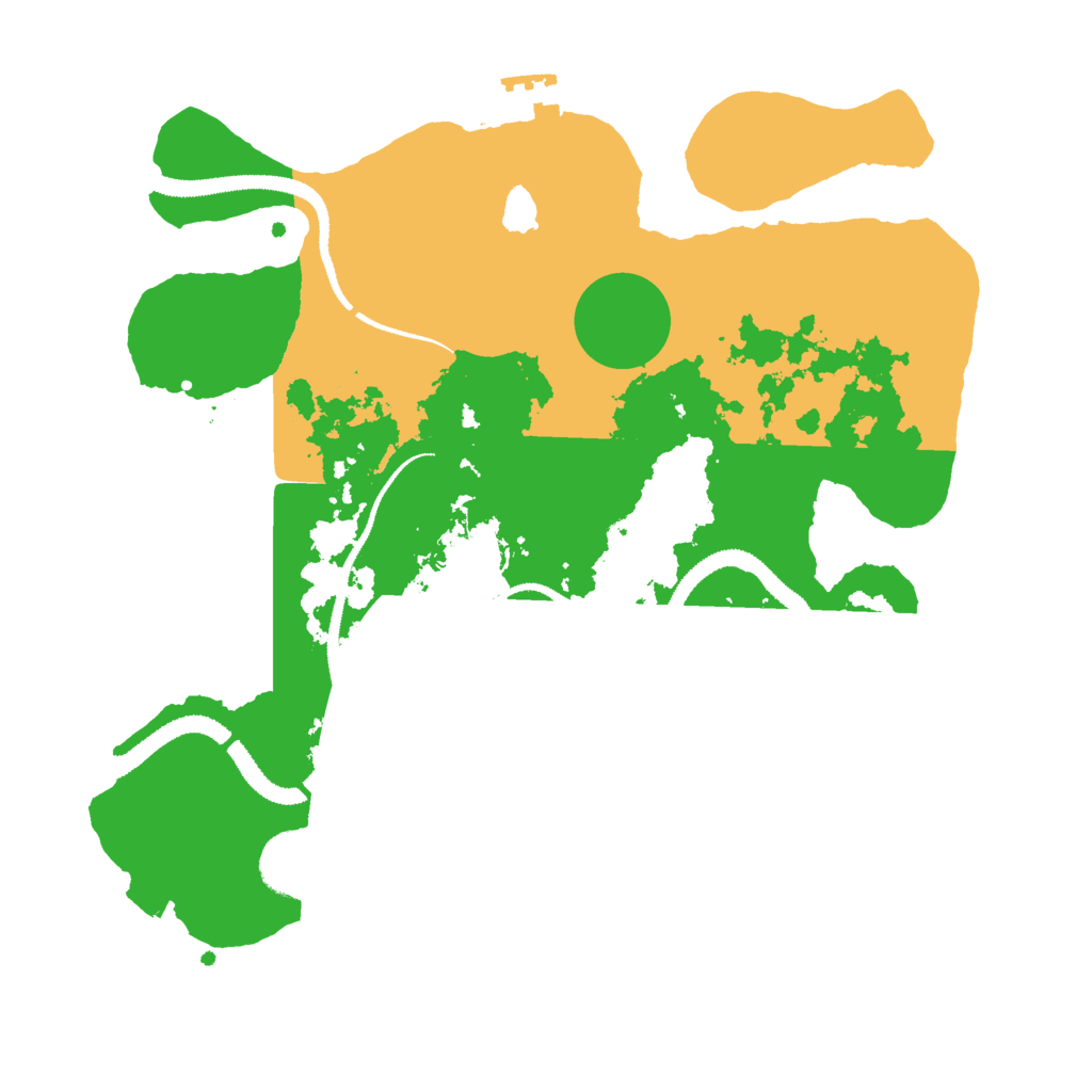 Biome Rust Map: Procedural Map, Size: 3000, Seed: 1261865107