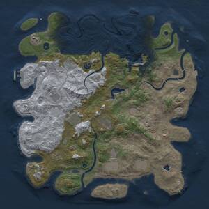 Thumbnail Rust Map: Procedural Map, Size: 4500, Seed: 427513238, 17 Monuments