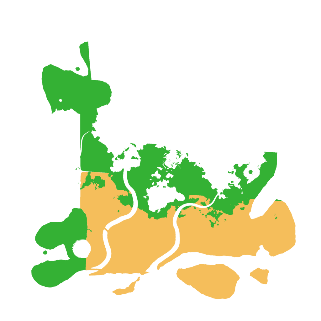 Biome Rust Map: Procedural Map, Size: 3200, Seed: 181652706