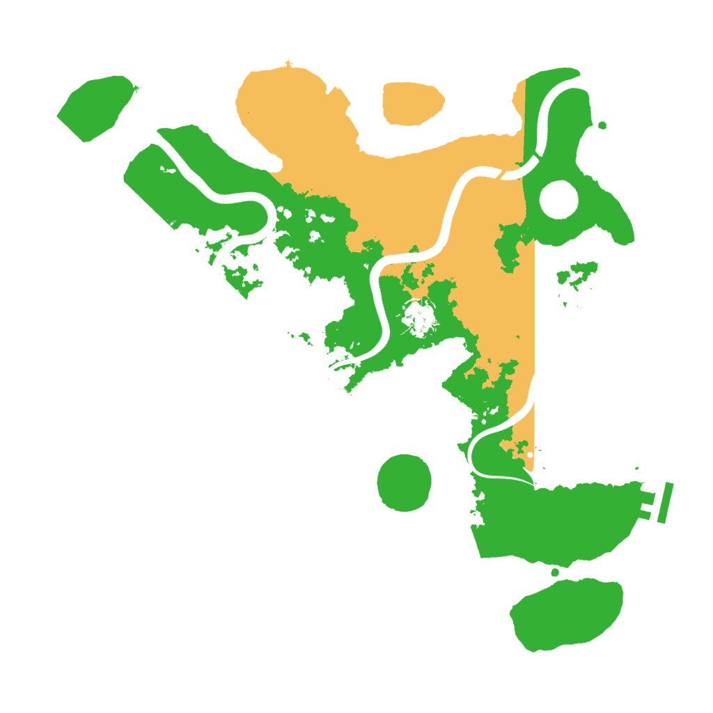 Biome Rust Map: Procedural Map, Size: 3500, Seed: 117701945