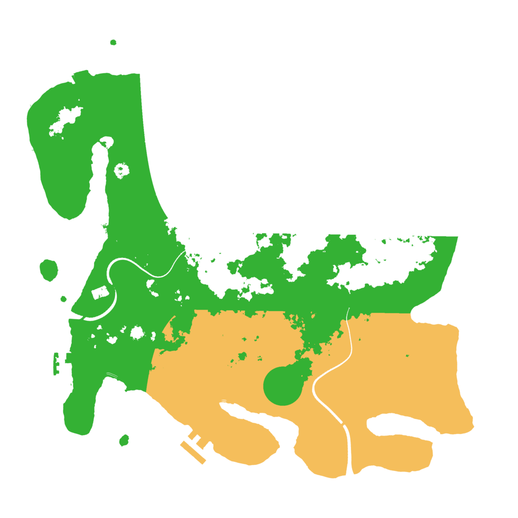Biome Rust Map: Procedural Map, Size: 3500, Seed: 508033320