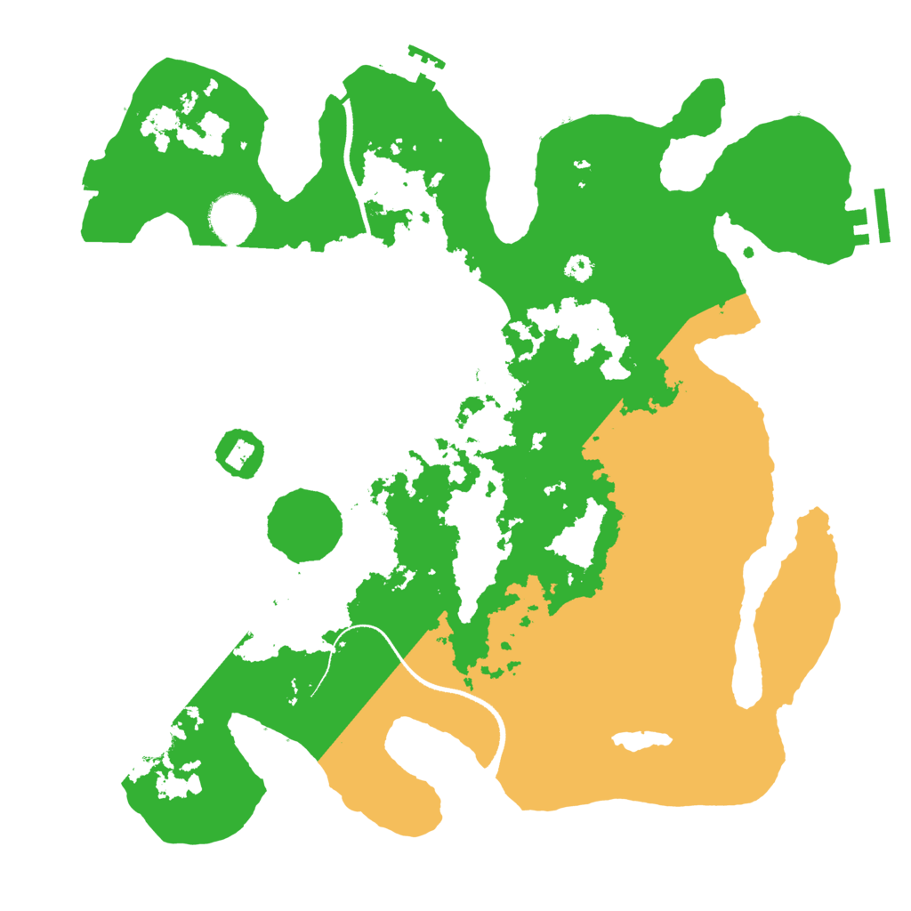 Biome Rust Map: Procedural Map, Size: 3400, Seed: 1943