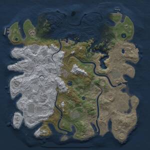 Thumbnail Rust Map: Procedural Map, Size: 4400, Seed: 723331455, 16 Monuments