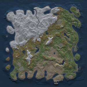 Thumbnail Rust Map: Procedural Map, Size: 4500, Seed: 837468994, 16 Monuments
