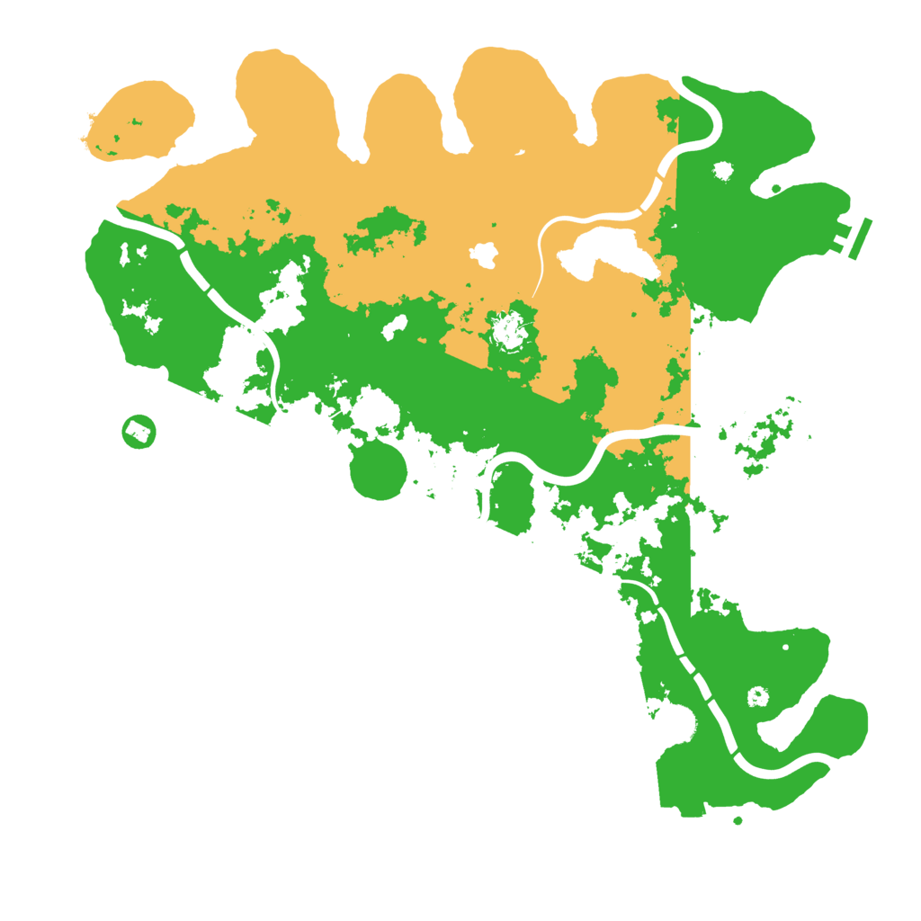 Biome Rust Map: Procedural Map, Size: 4300, Seed: 1279500371