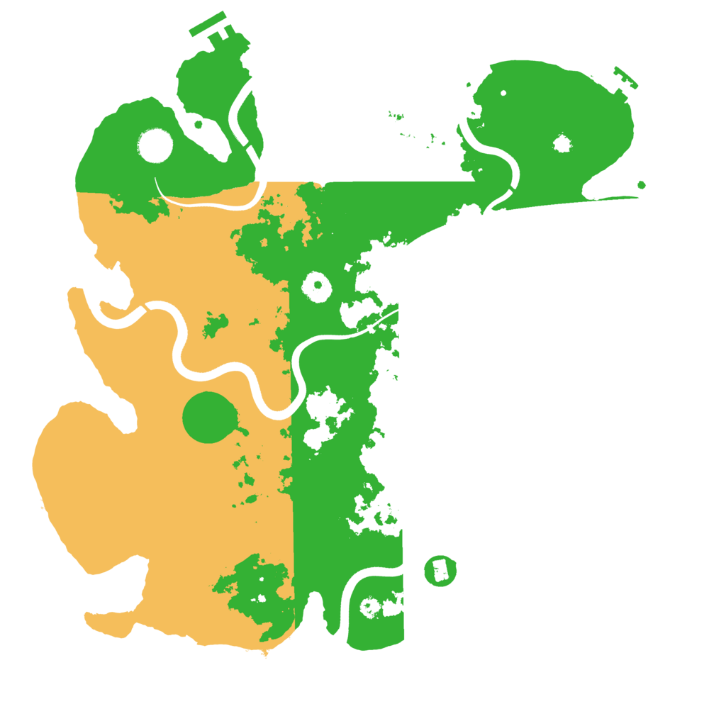 Biome Rust Map: Procedural Map, Size: 3700, Seed: 574387622