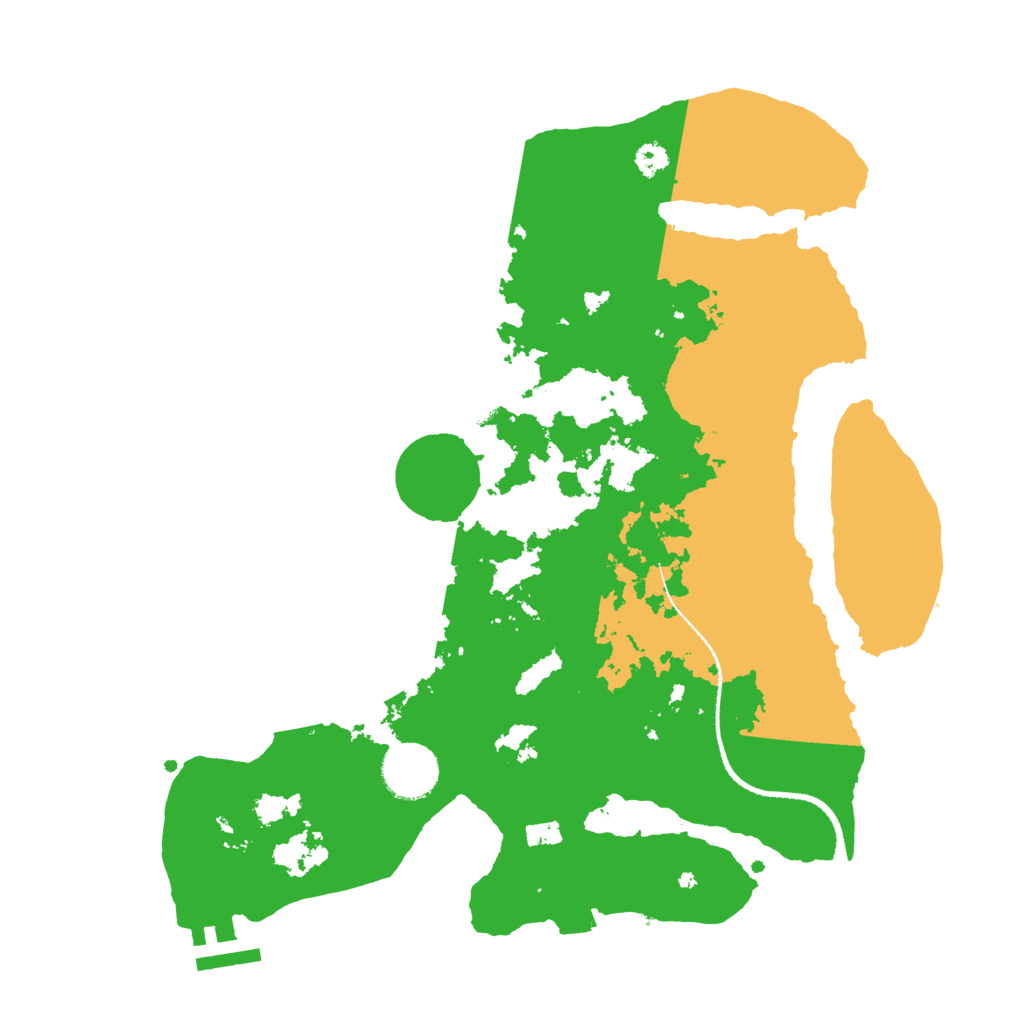 Biome Rust Map: Procedural Map, Size: 3200, Seed: 170000
