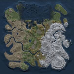 Thumbnail Rust Map: Procedural Map, Size: 4250, Seed: 31908485, 16 Monuments