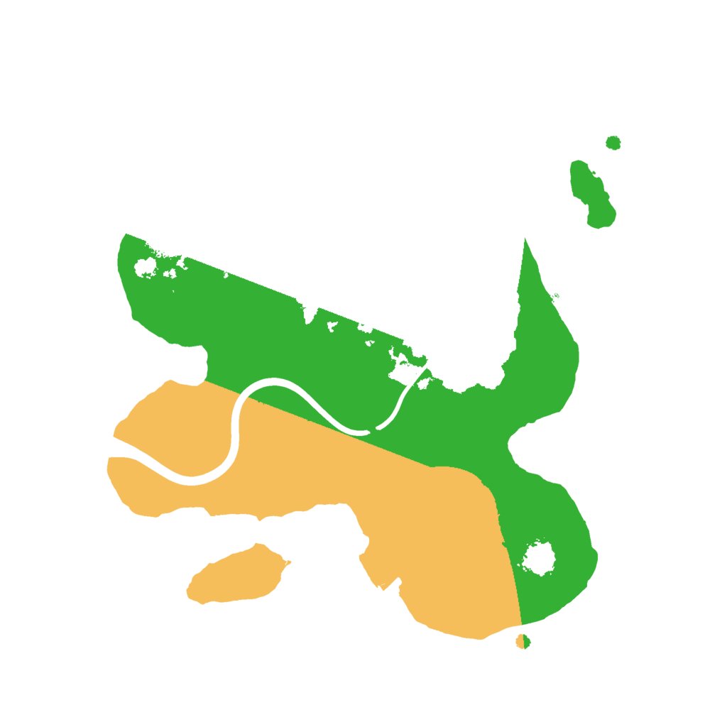 Biome Rust Map: Procedural Map, Size: 2000, Seed: 1447313123