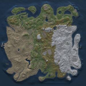 Thumbnail Rust Map: Procedural Map, Size: 4250, Seed: 1263636179, 16 Monuments
