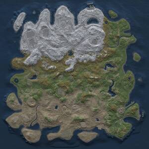 Thumbnail Rust Map: Procedural Map, Size: 4800, Seed: 234262378, 17 Monuments