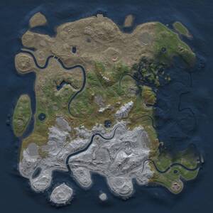 Thumbnail Rust Map: Procedural Map, Size: 4250, Seed: 1978637525, 16 Monuments