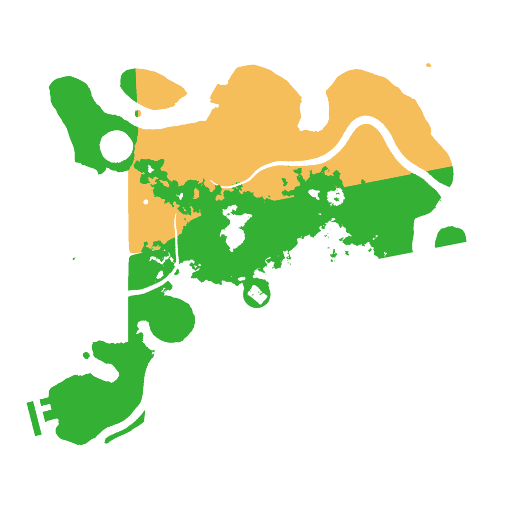 Biome Rust Map: Procedural Map, Size: 3000, Seed: 2923