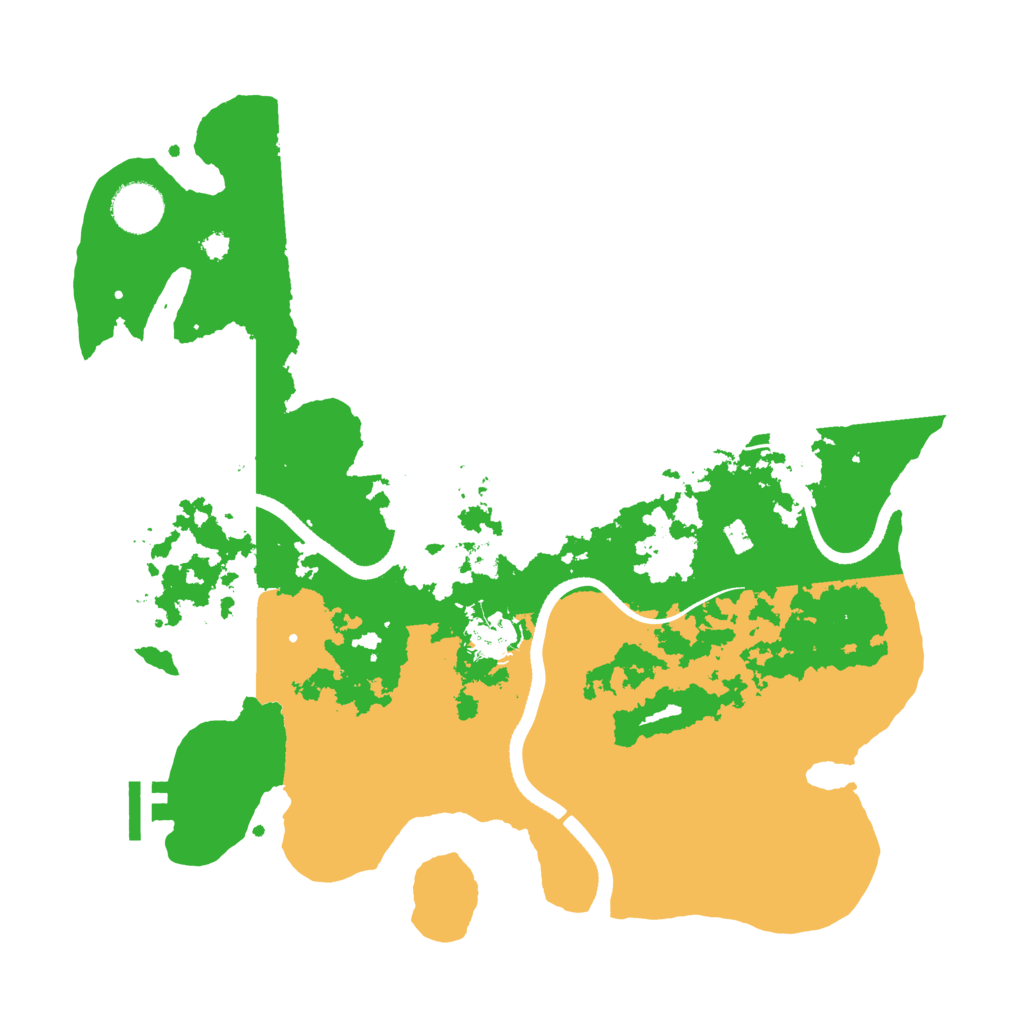 Biome Rust Map: Procedural Map, Size: 3500, Seed: 294733340