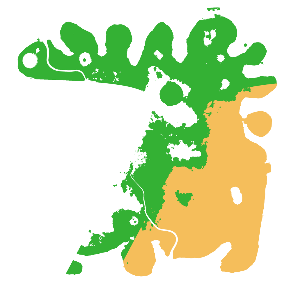 Biome Rust Map: Procedural Map, Size: 3500, Seed: 593814690