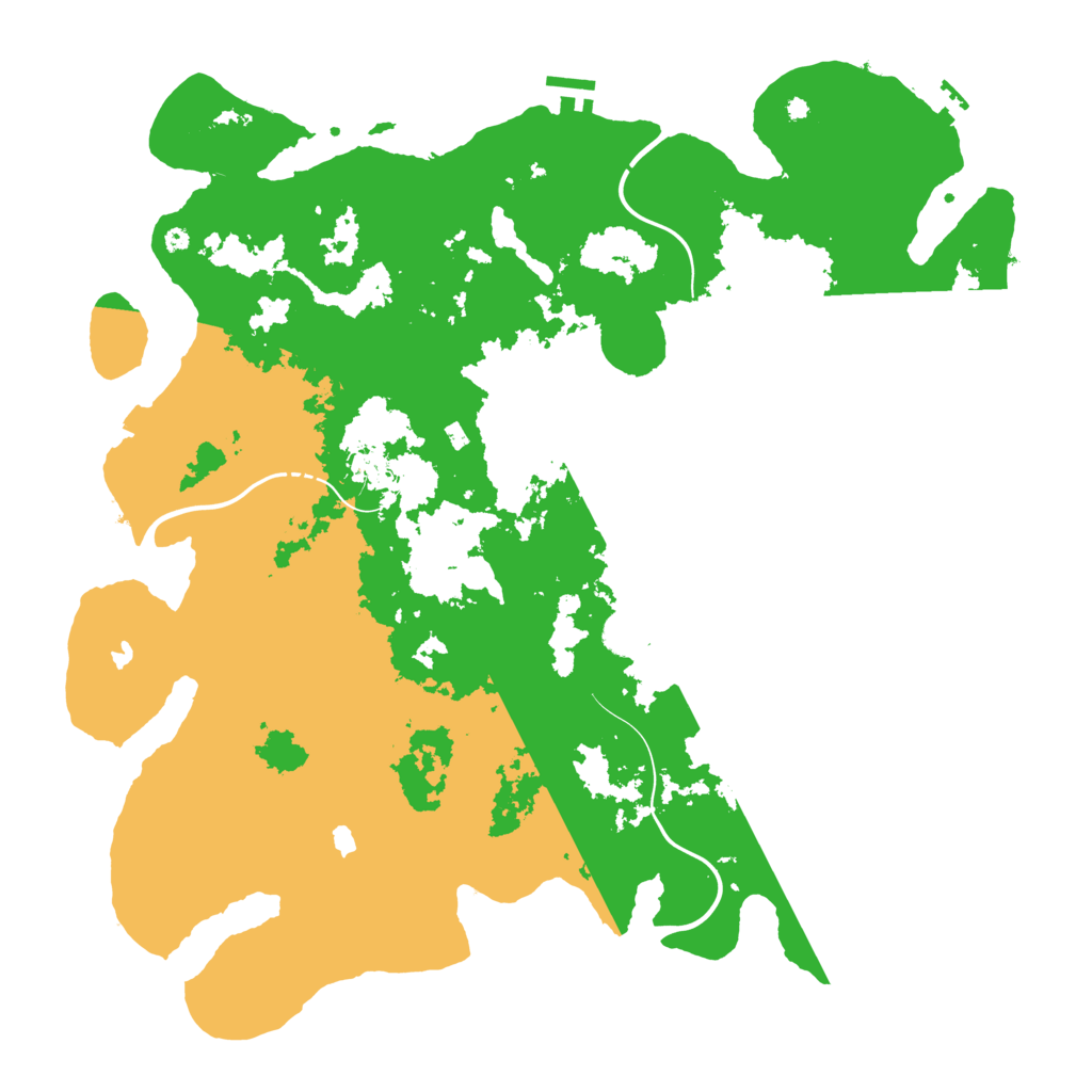 Biome Rust Map: Procedural Map, Size: 4500, Seed: 70325