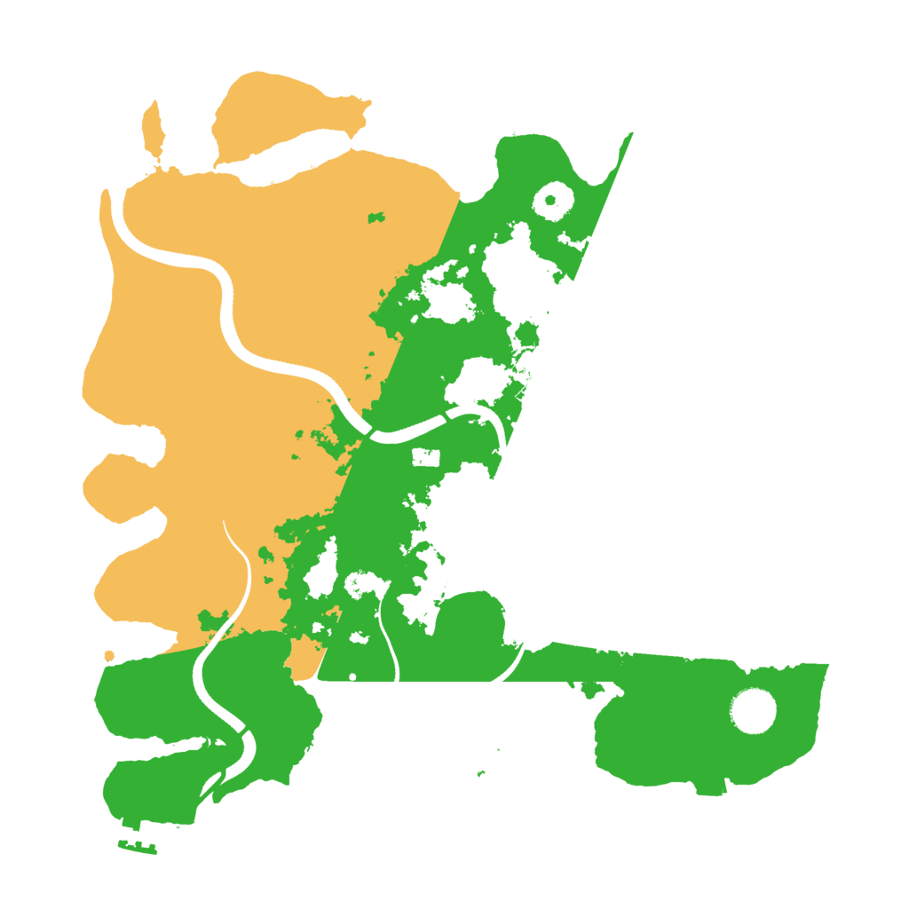 Biome Rust Map: Procedural Map, Size: 3500, Seed: 597206976