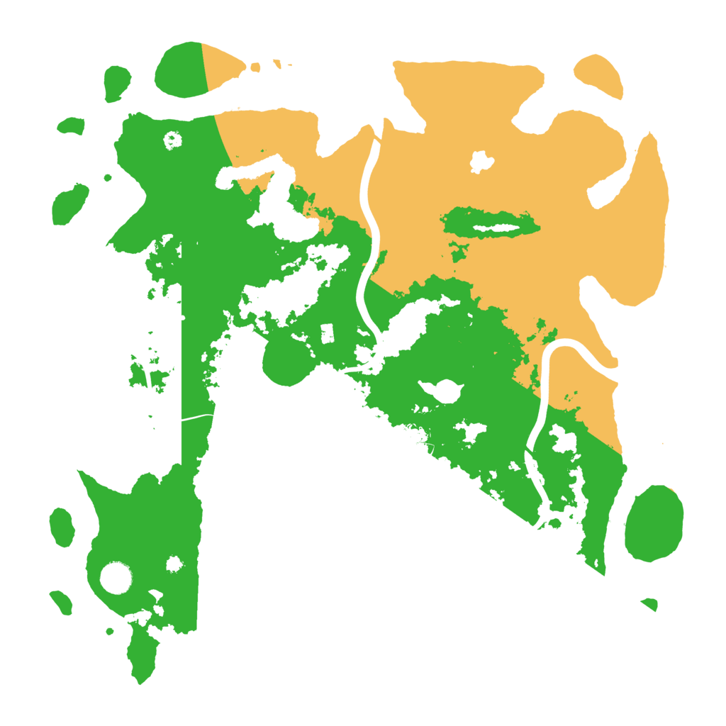 Biome Rust Map: Procedural Map, Size: 4000, Seed: 199260274