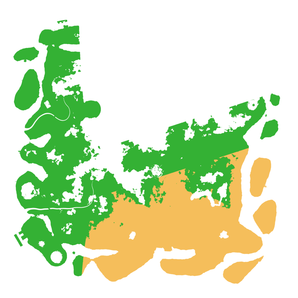 Biome Rust Map: Procedural Map, Size: 4500, Seed: 231423