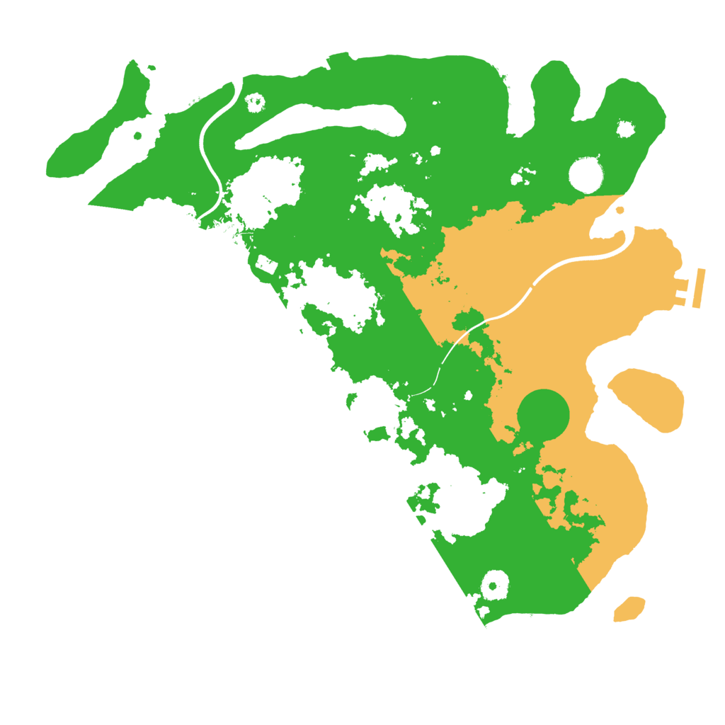 Biome Rust Map: Procedural Map, Size: 3700, Seed: 787922802
