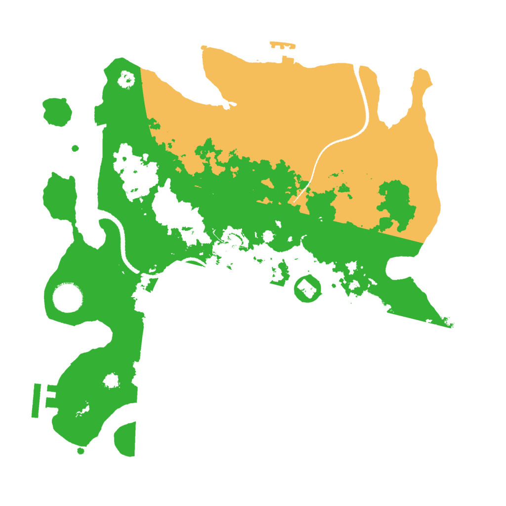 Biome Rust Map: Procedural Map, Size: 3000, Seed: 2015484884