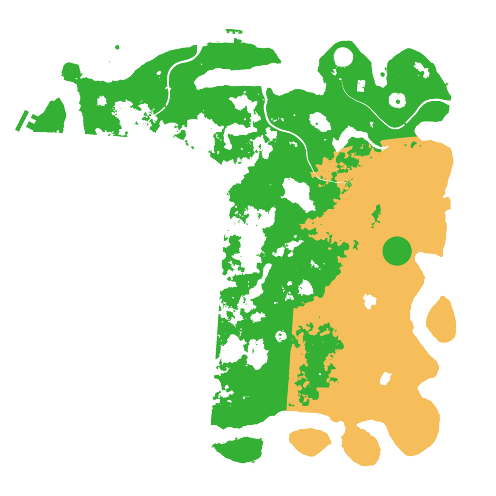 Biome Rust Map: Procedural Map, Size: 4500, Seed: 85280