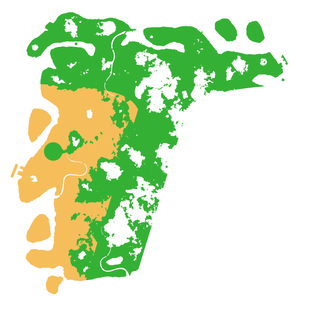 Biome Rust Map: Procedural Map, Size: 4500, Seed: 20250308