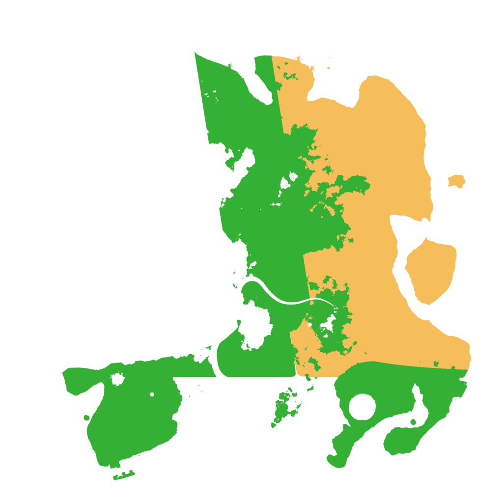 Biome Rust Map: Procedural Map, Size: 3500, Seed: 7543