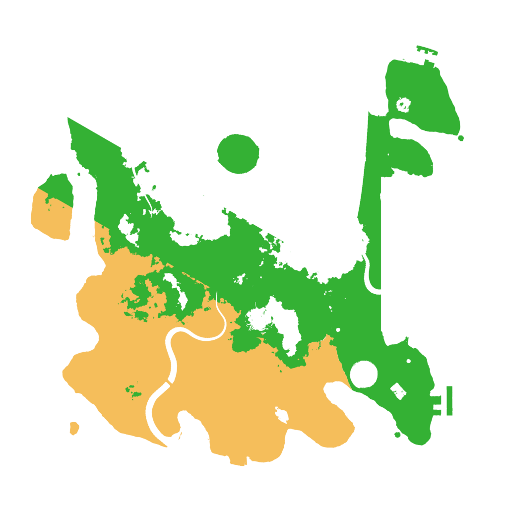 Biome Rust Map: Procedural Map, Size: 3500, Seed: 134657668