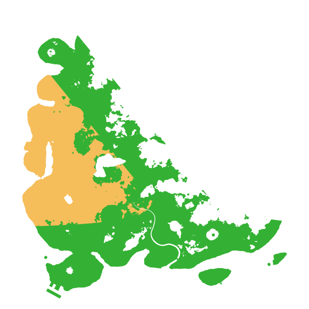Biome Rust Map: Procedural Map, Size: 4000, Seed: 7099