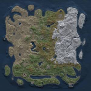 Thumbnail Rust Map: Procedural Map, Size: 4500, Seed: 829314, 16 Monuments
