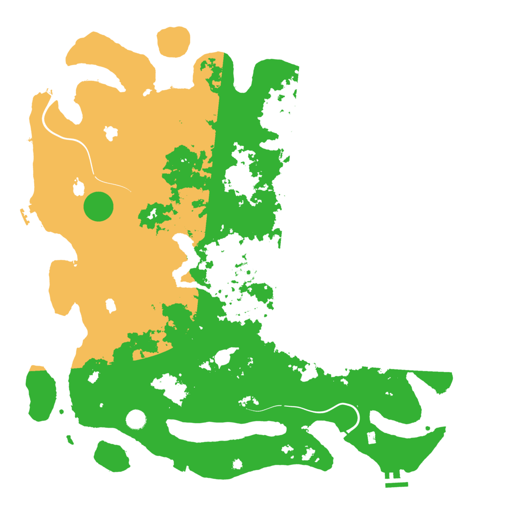 Biome Rust Map: Procedural Map, Size: 4500, Seed: 829314