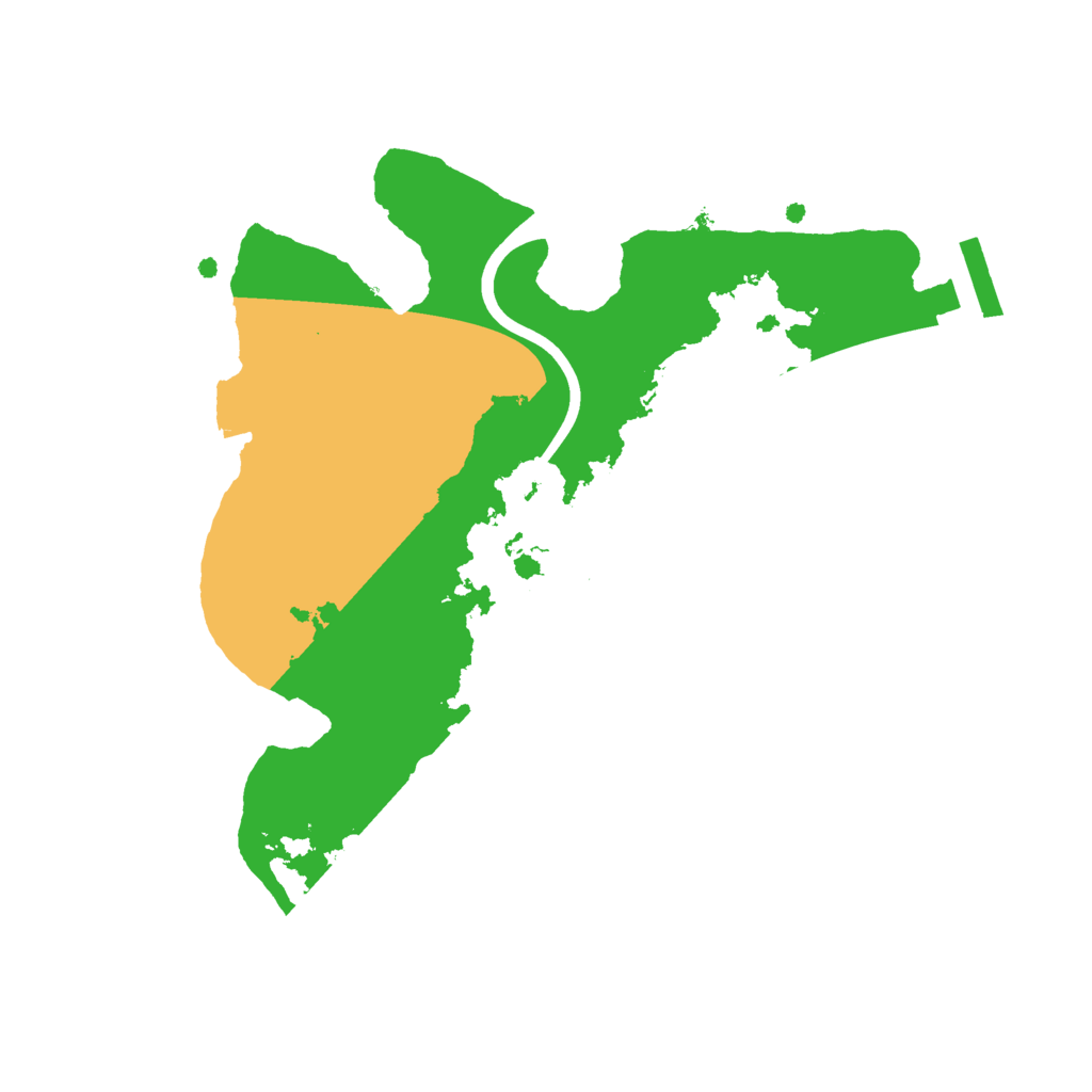 Biome Rust Map: Procedural Map, Size: 2222, Seed: 663289435