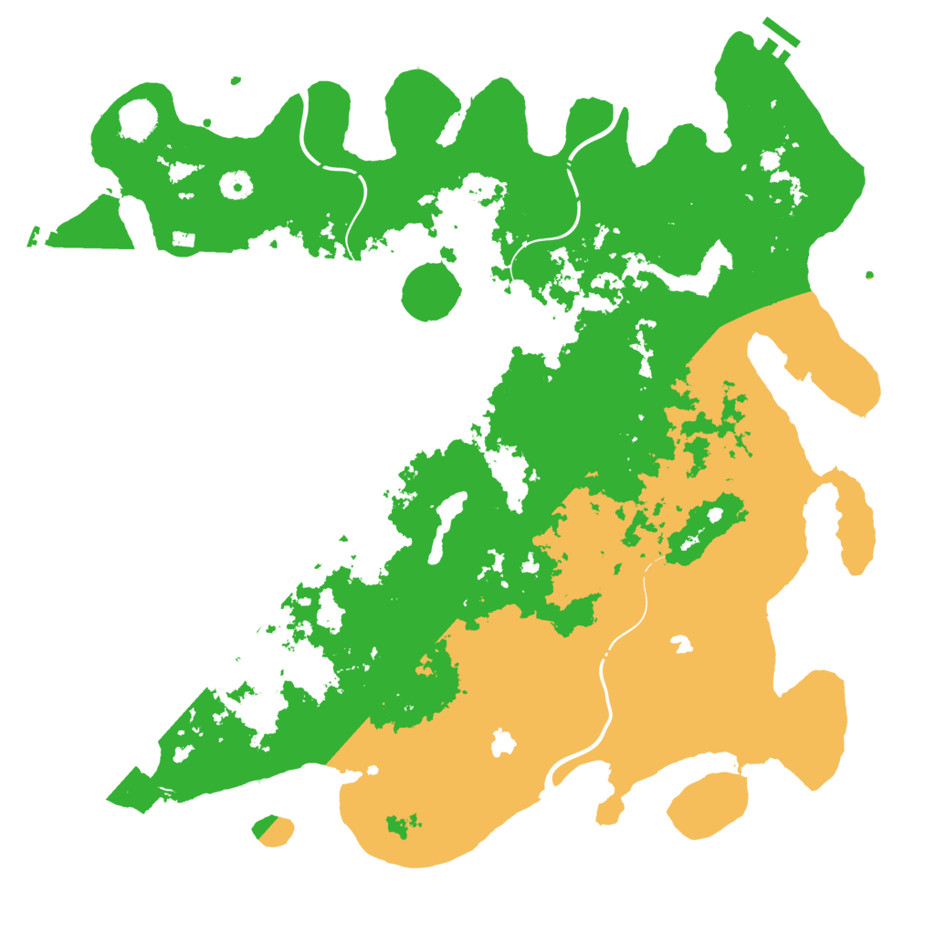 Biome Rust Map: Procedural Map, Size: 4500, Seed: 116136576