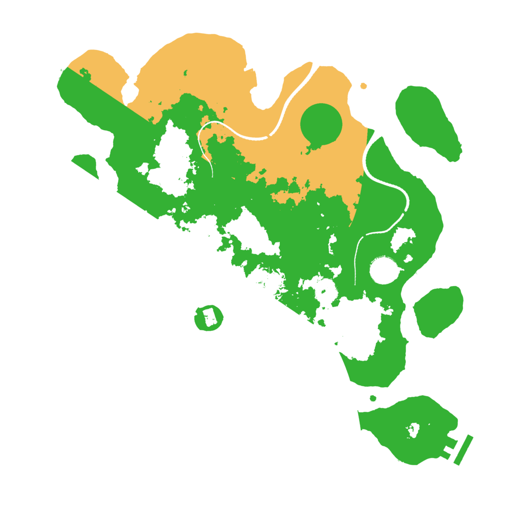 Biome Rust Map: Procedural Map, Size: 3200, Seed: 618989385