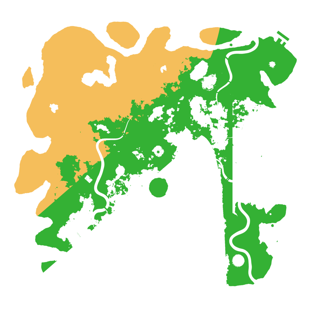 Biome Rust Map: Procedural Map, Size: 4500, Seed: 581407872
