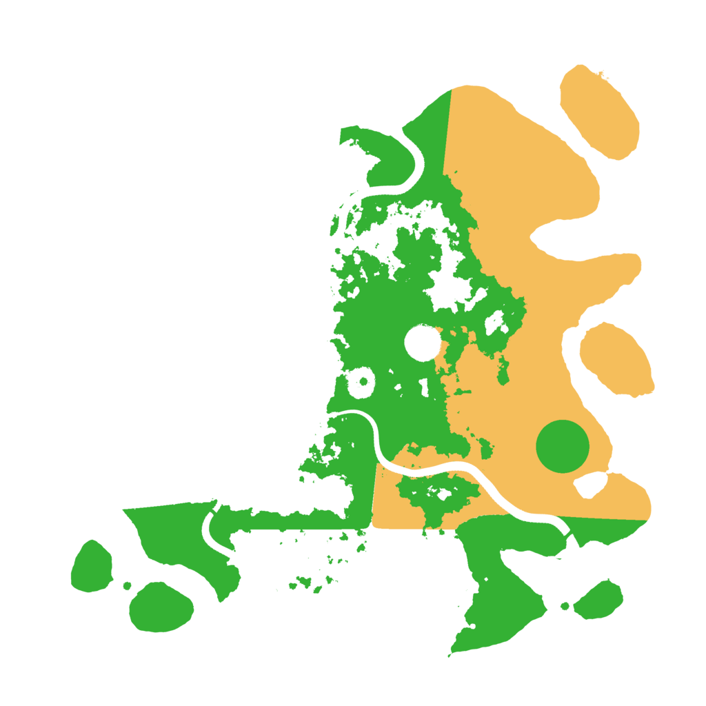 Biome Rust Map: Procedural Map, Size: 3500, Seed: 702197995