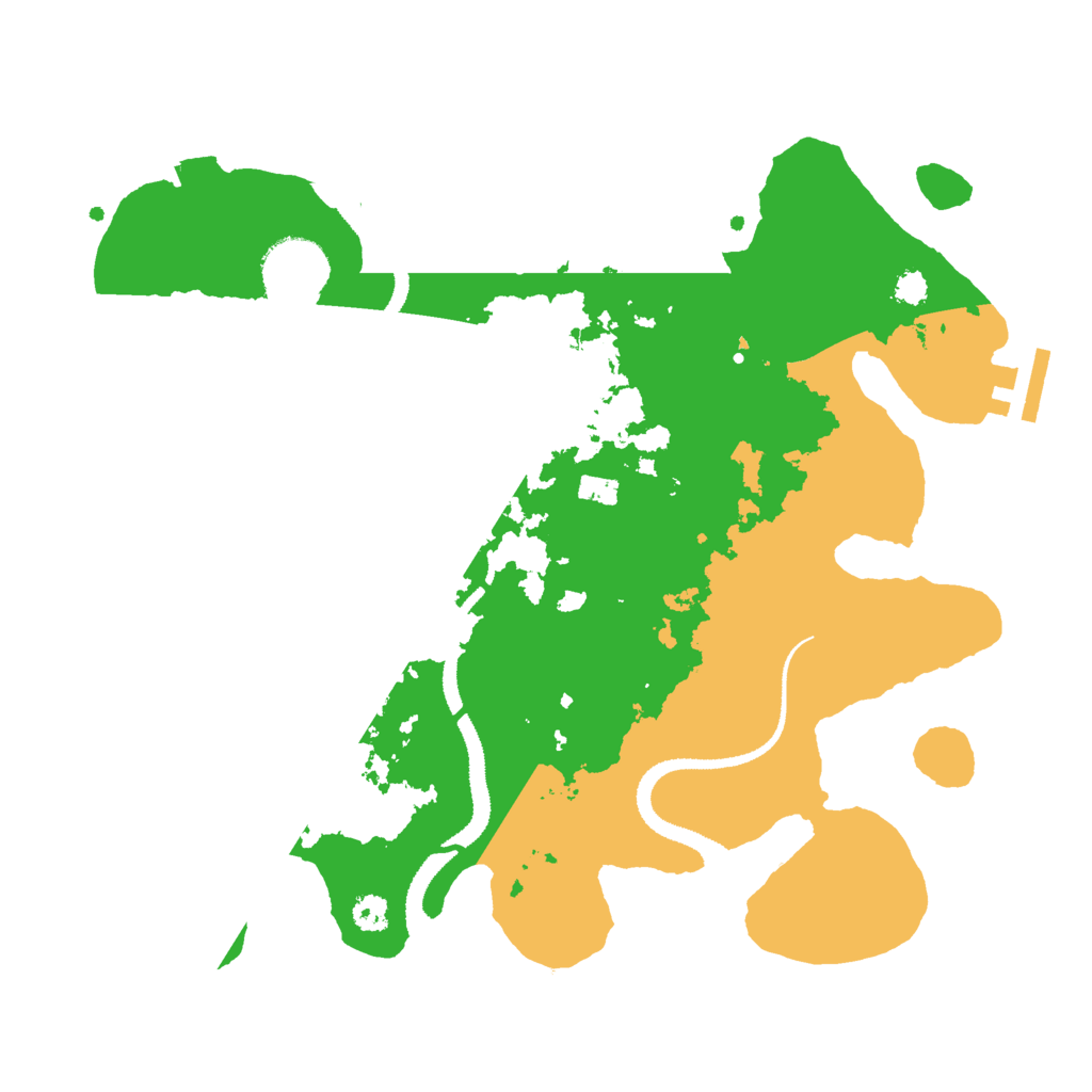 Biome Rust Map: Procedural Map, Size: 3000, Seed: 2139110453