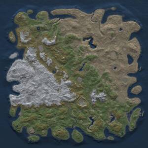 Thumbnail Rust Map: Procedural Map, Size: 6000, Seed: 1995047629, 17 Monuments