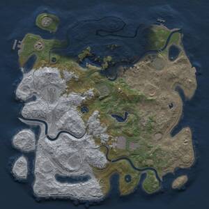 Thumbnail Rust Map: Procedural Map, Size: 4250, Seed: 1464044581, 16 Monuments