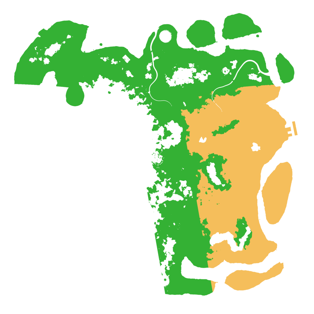 Biome Rust Map: Procedural Map, Size: 4500, Seed: 373453074