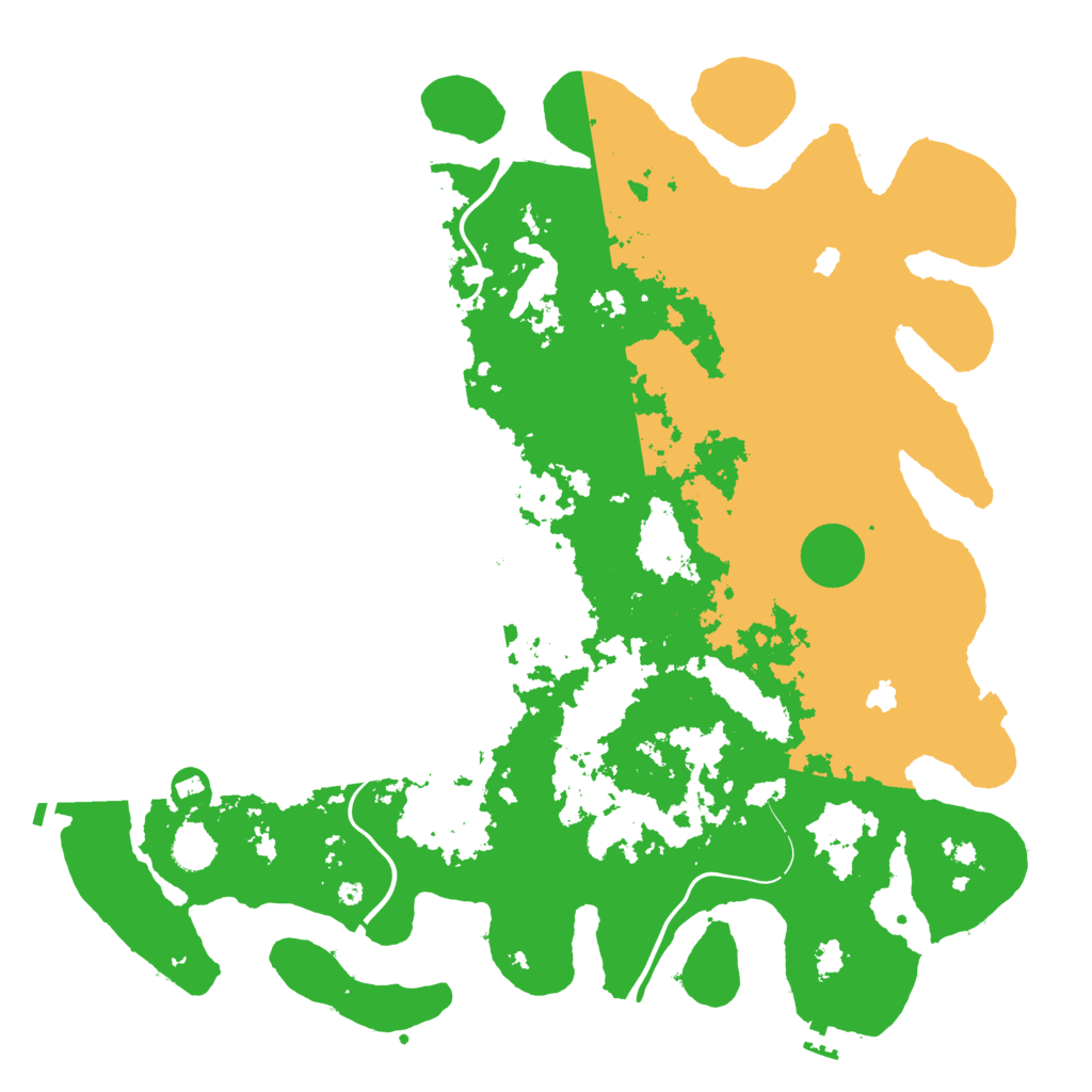 Biome Rust Map: Procedural Map, Size: 4500, Seed: 875466